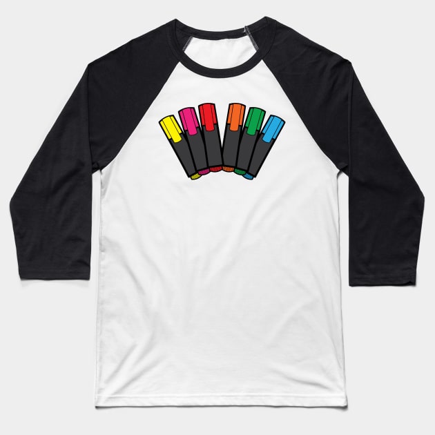Magic markers Baseball T-Shirt by Cathalo